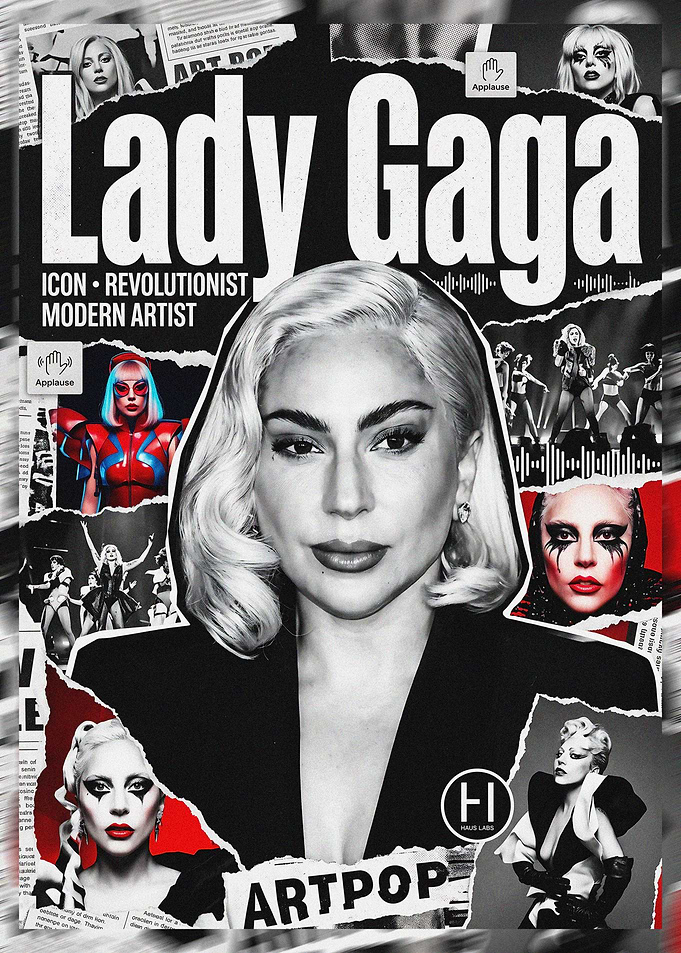 Lady Gaga Artpop Collage Poster