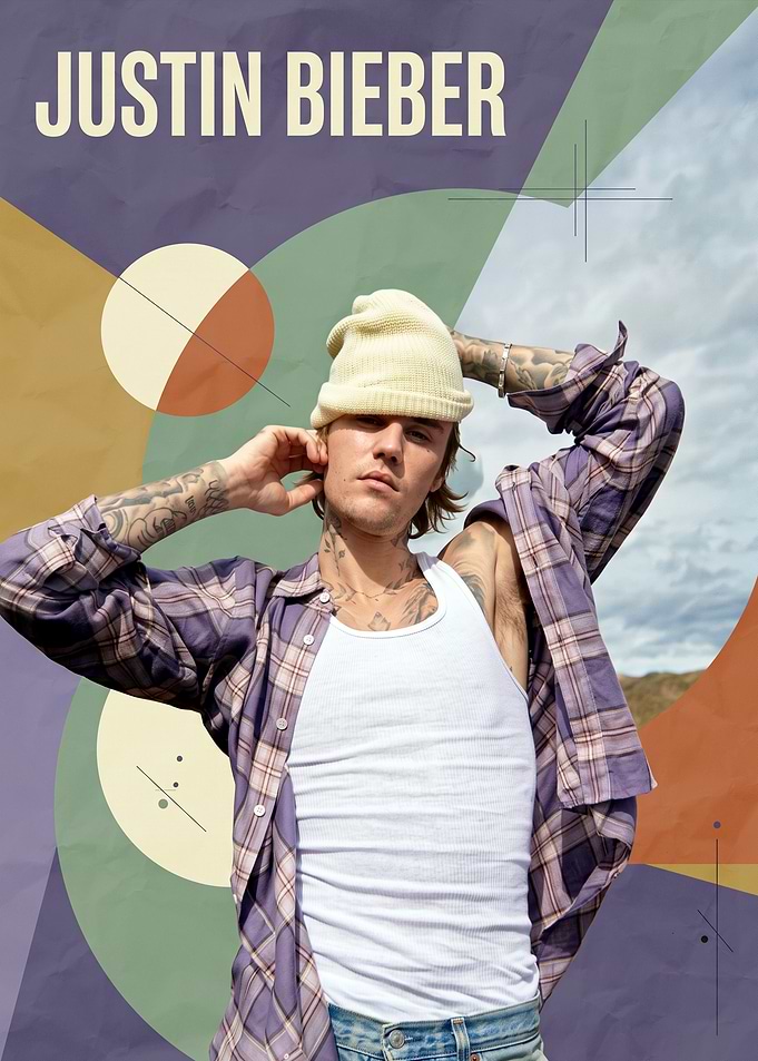 Justin Bieber Graphic Poster