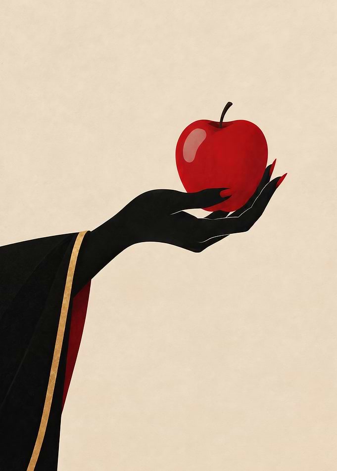 Evil Queen Holding Poison Apple