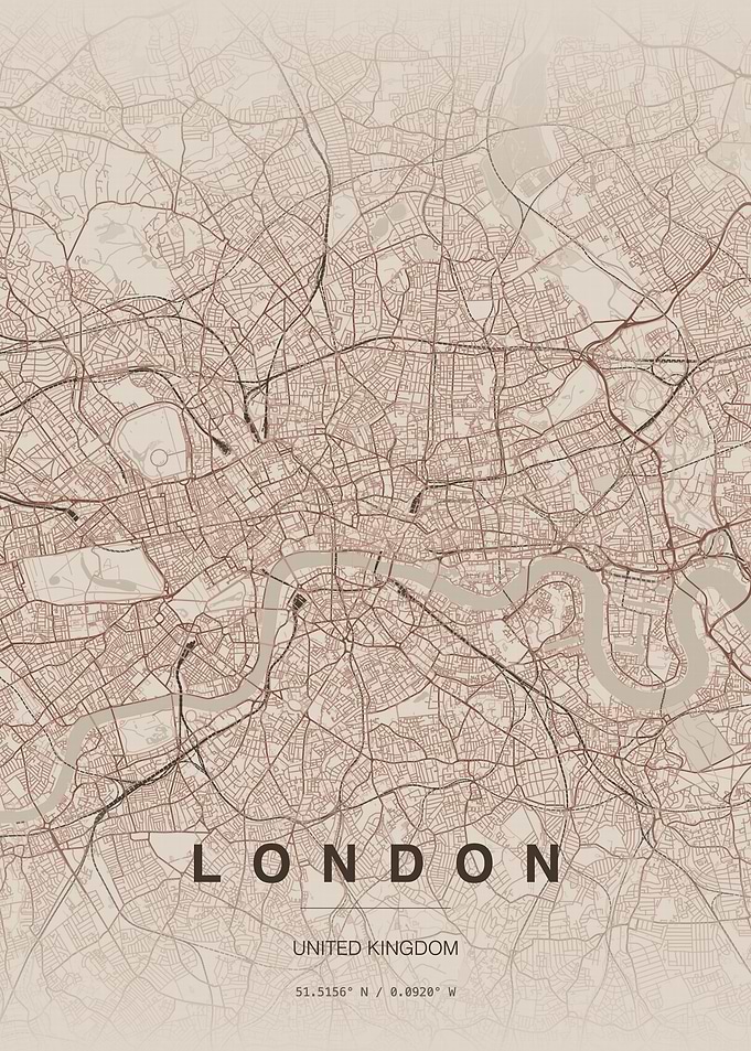 London City Map Poster