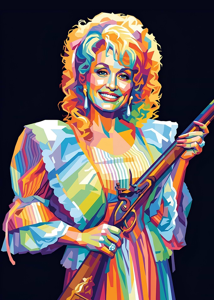 Dolly Parton Pop Art Portrait