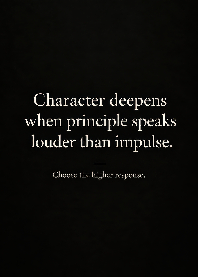Inspirational Quote About Character and Principle
