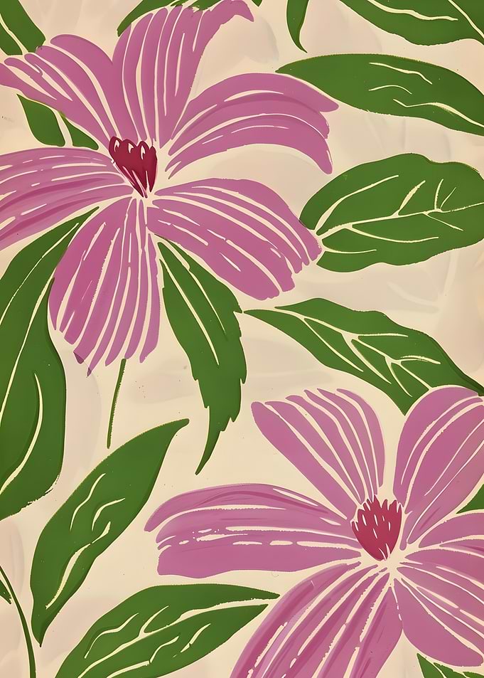 Vintage Floral Pattern Wallpaper