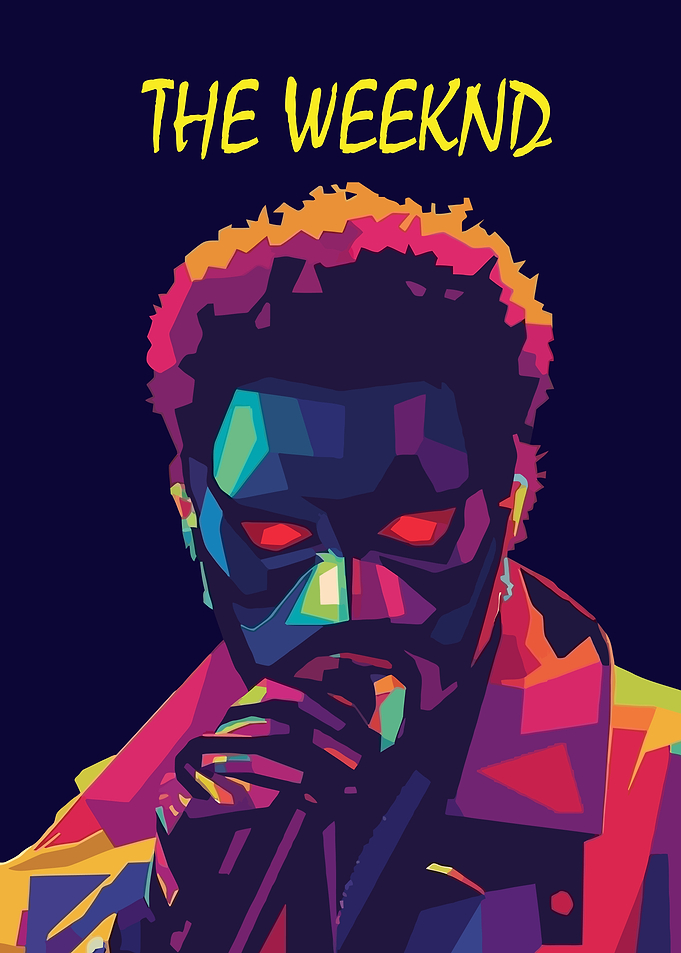 The Weeknd WPAP Pop Art Portrait
