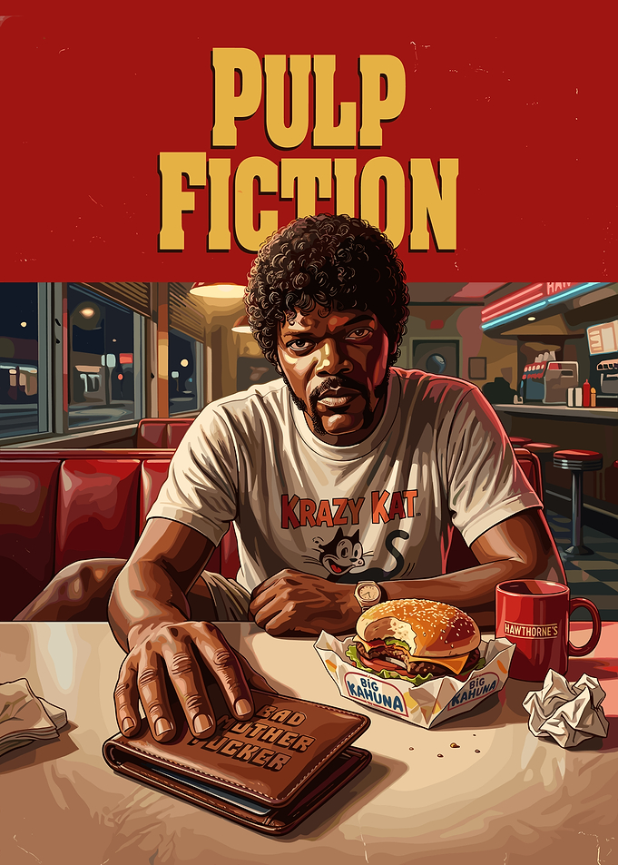 Pulp Fiction Jules Winnfield Diner Art