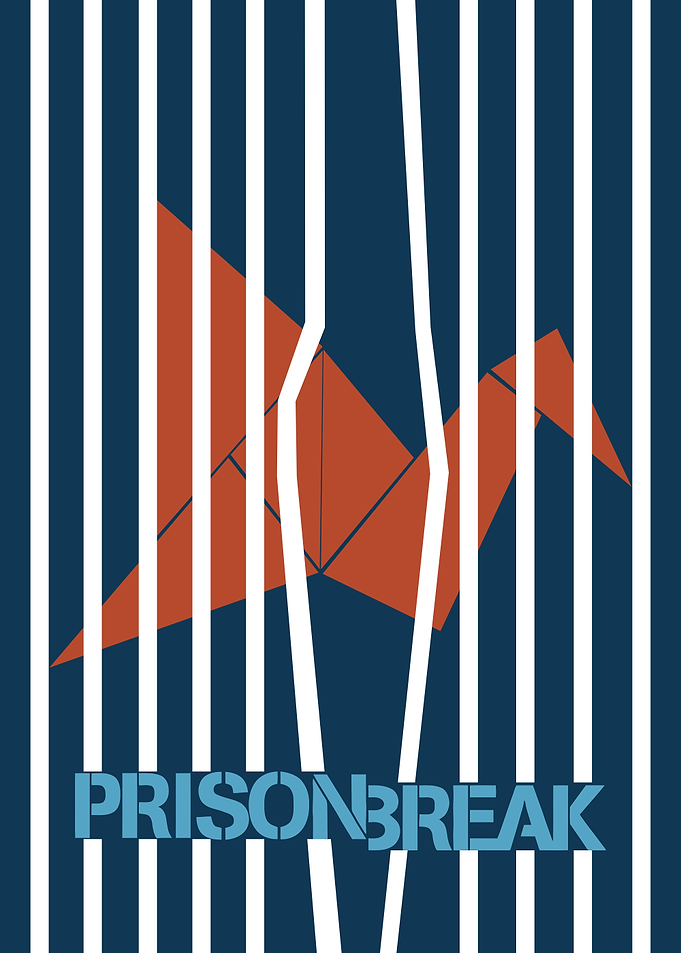 Prison Break Origami Crane Poster