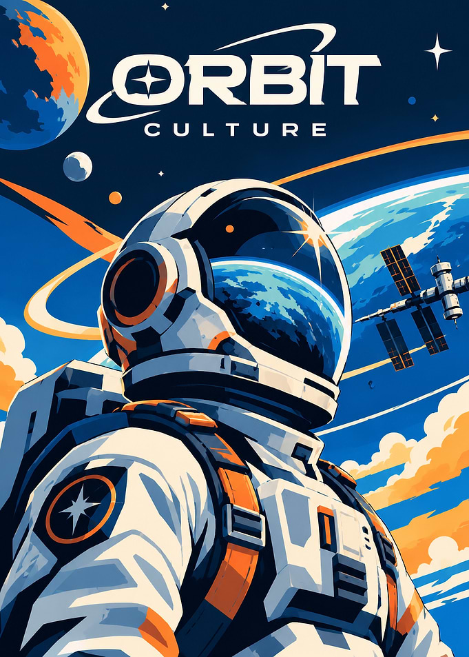 Orbit Culture Space Astronaut Poster