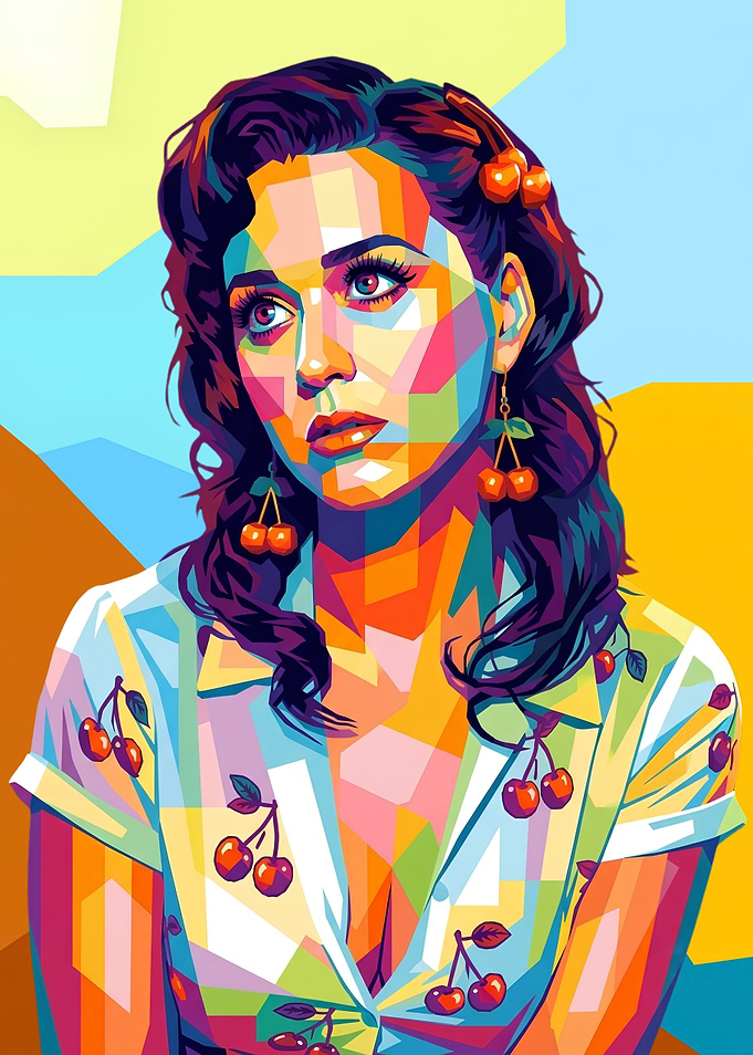 Katy Perry Pop Art Portrait