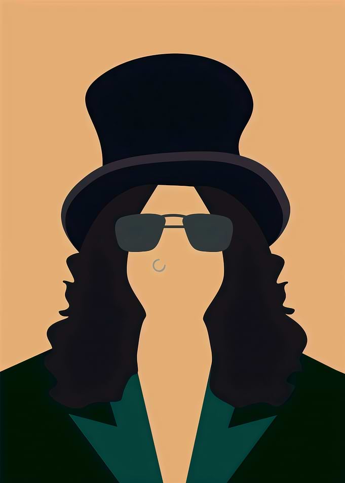 Minimalist Portrait of Slash