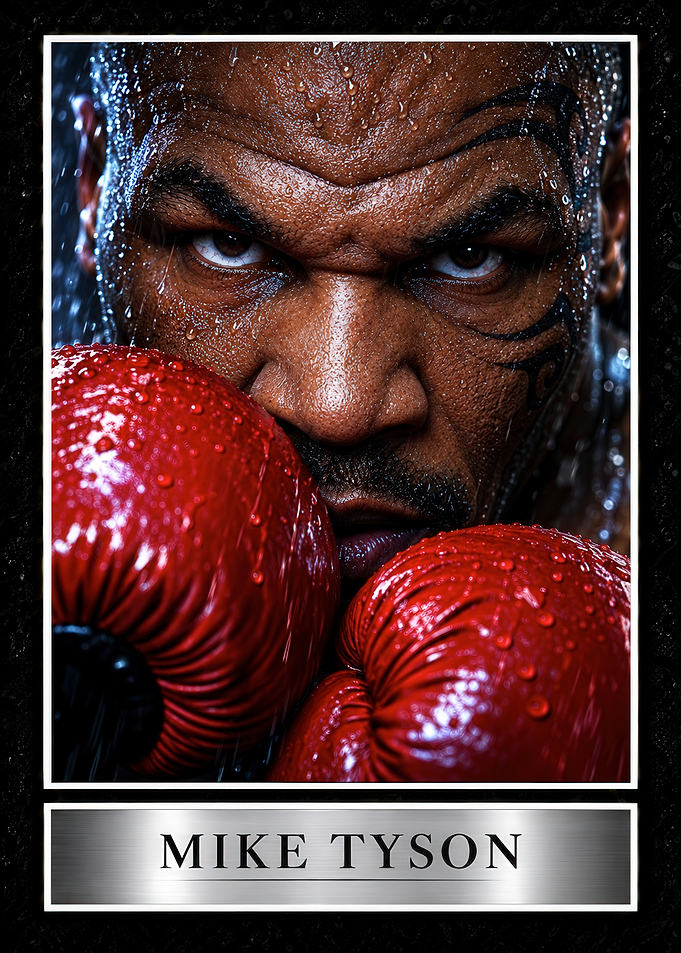 Mike Tyson Intense Boxing Portrait