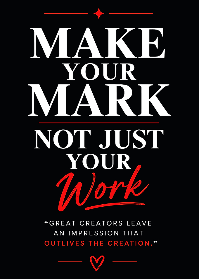 Make Your Mark Inspirational Quote Poster