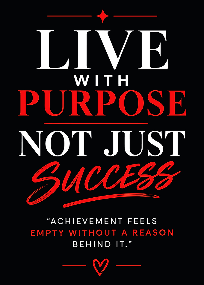 Live With Purpose Inspirational Quote Poster