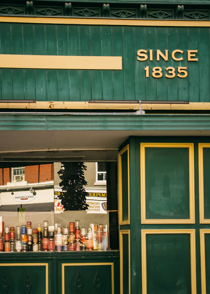 Vintage Storefront with Since 1835 Sign