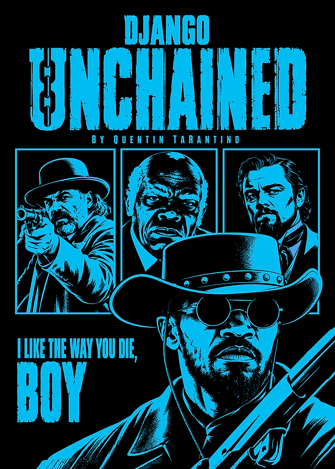 Django Unchained Movie Poster Art
