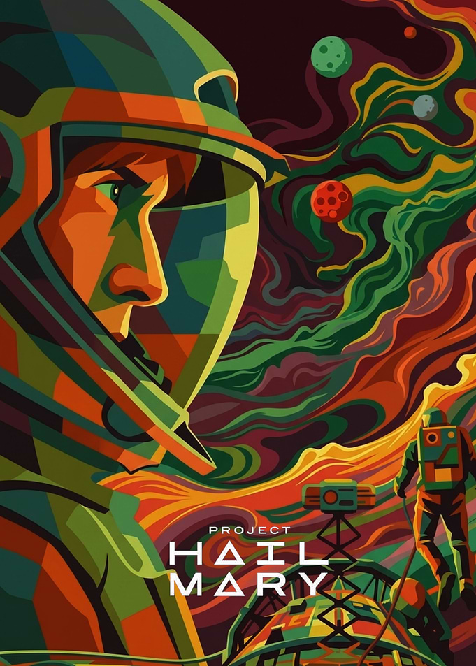 Project Hail Mary Space Poster