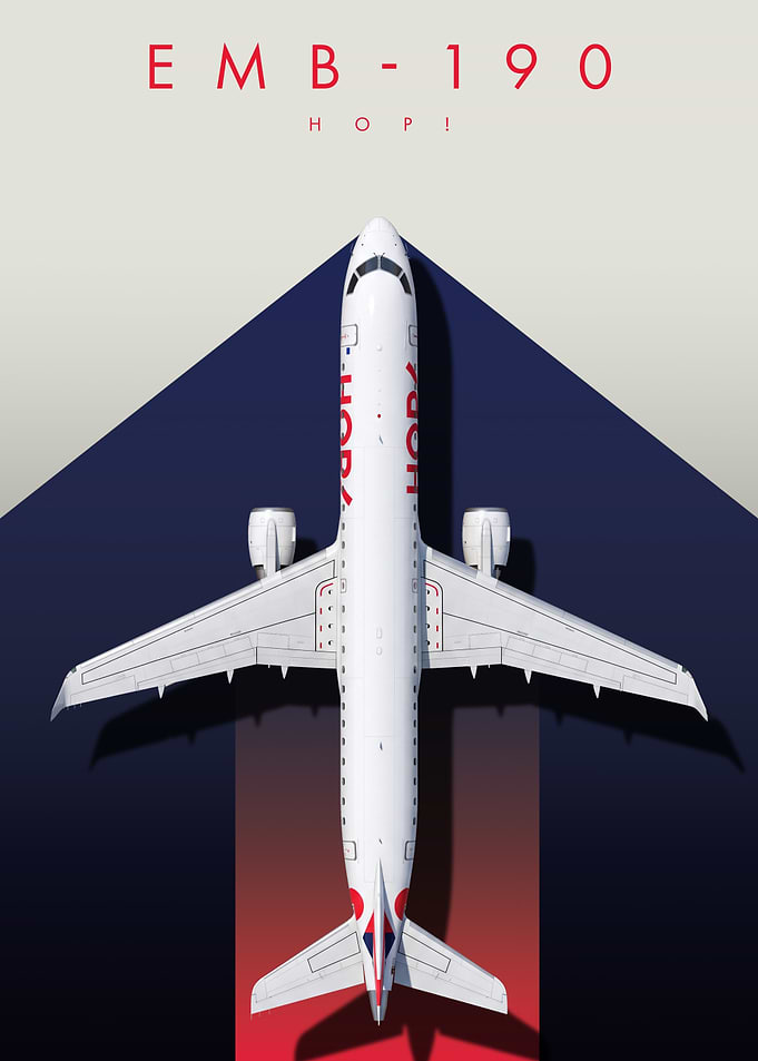 HOP! EMB-190 French Regional Jet