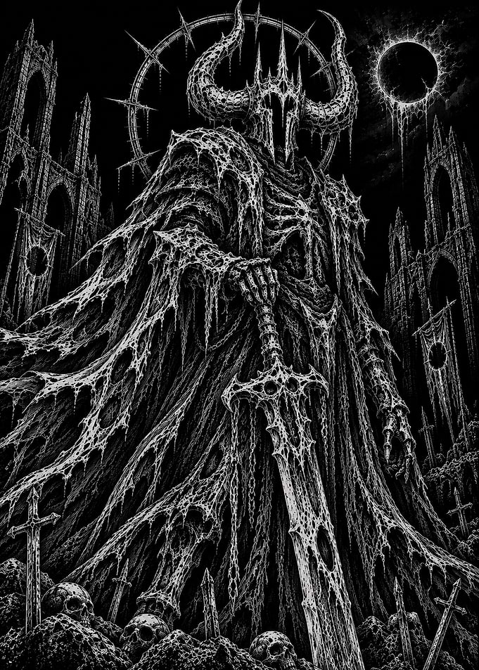 Sovereign of Shadows Dark Fantasy Knight Art