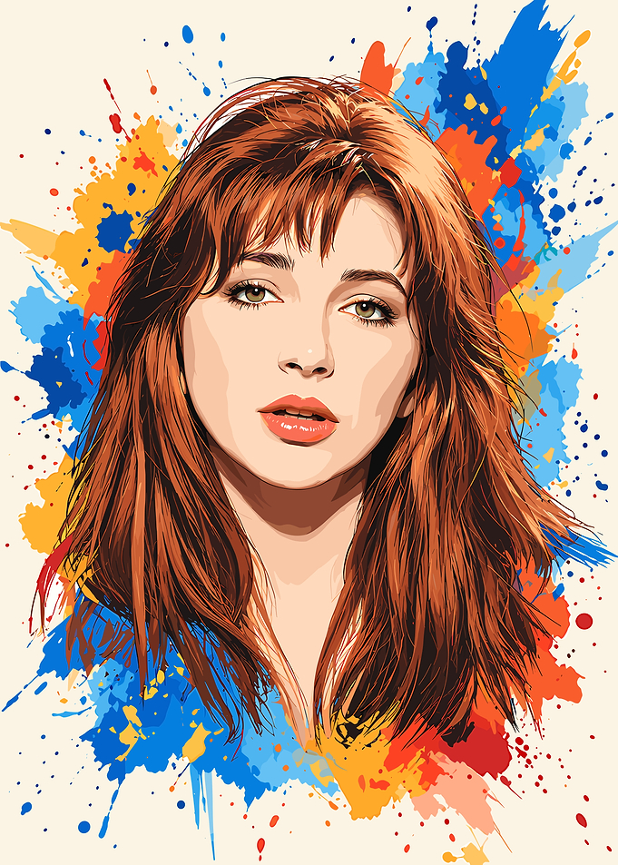 Kate Bush Watercolor Portrait Art