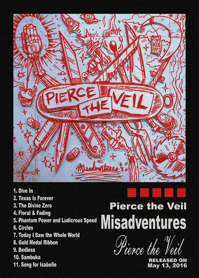 Pierce the Veil Misadventures Album Art