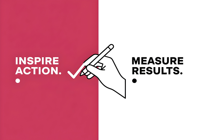 Inspire Action and Measure Results Graphic