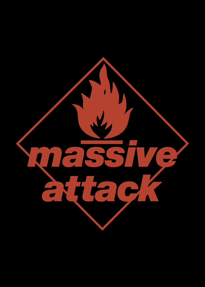 Massive Attack Fire Logo Graphic