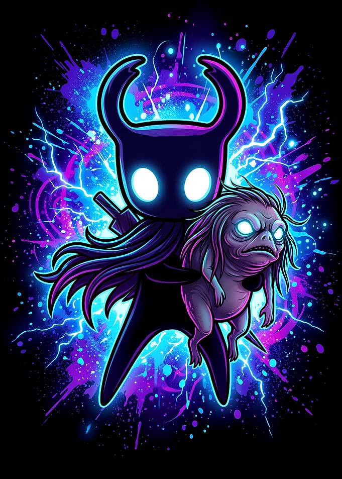 Hollow Knight Holding Gollum Fan Art