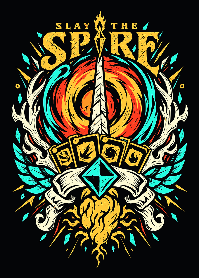 Slay the Spire Game Logo Art