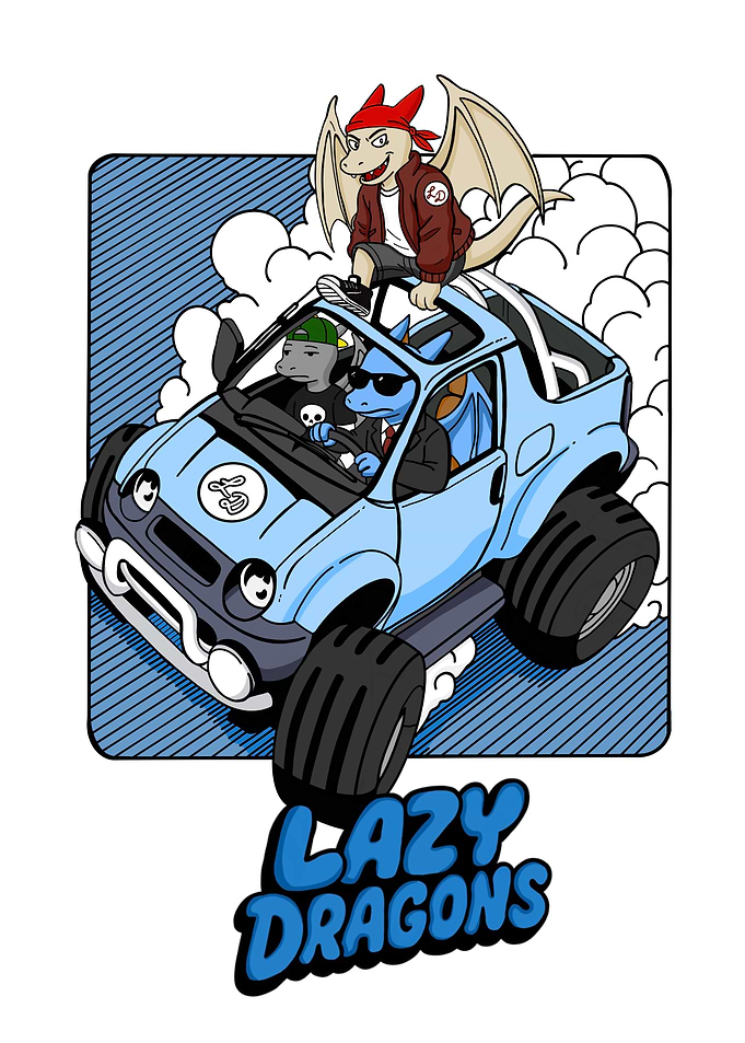 Lazy Dragons Cartoon Off-Road Adventure