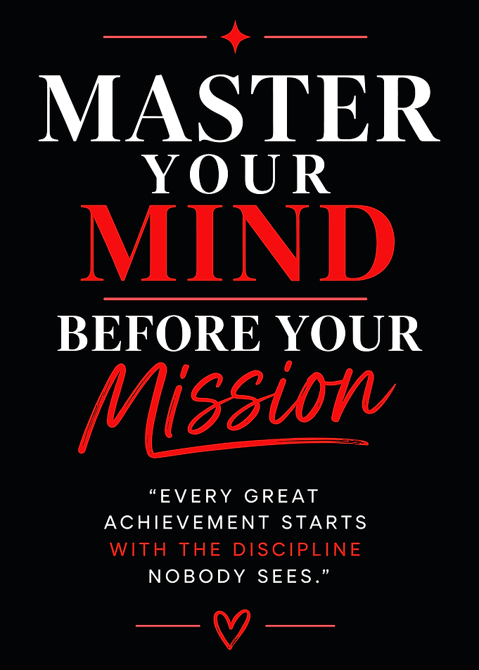 Master Your Mind Inspirational Quote Poster