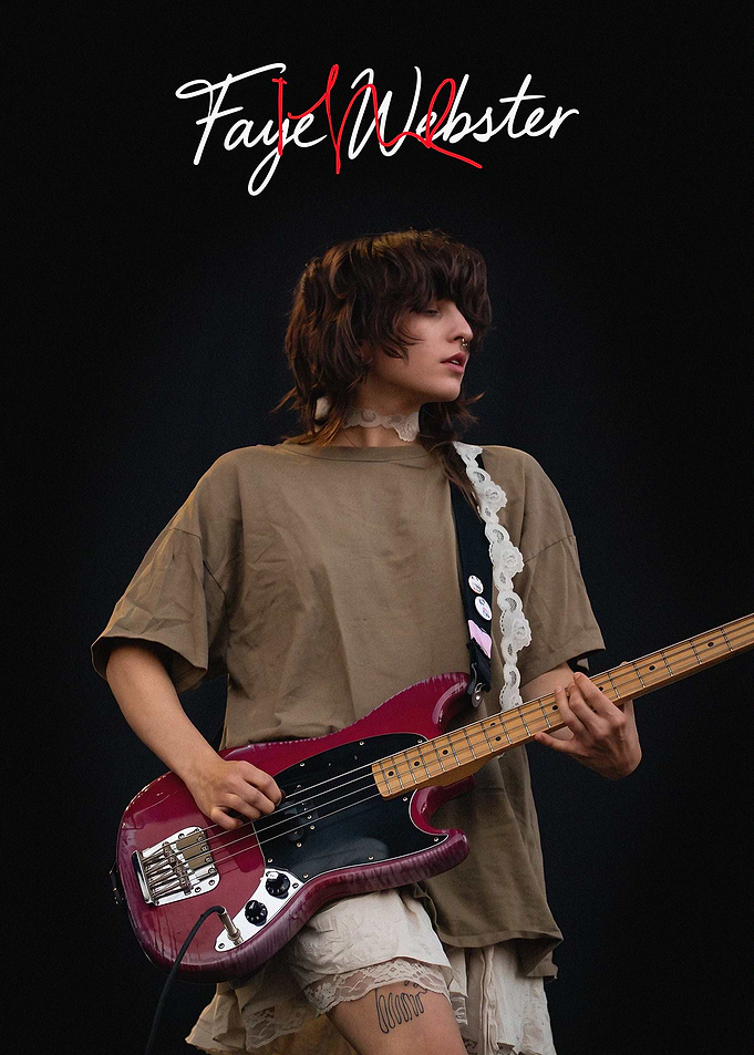 Faye Webster Playing Bass Guitar Portrait
