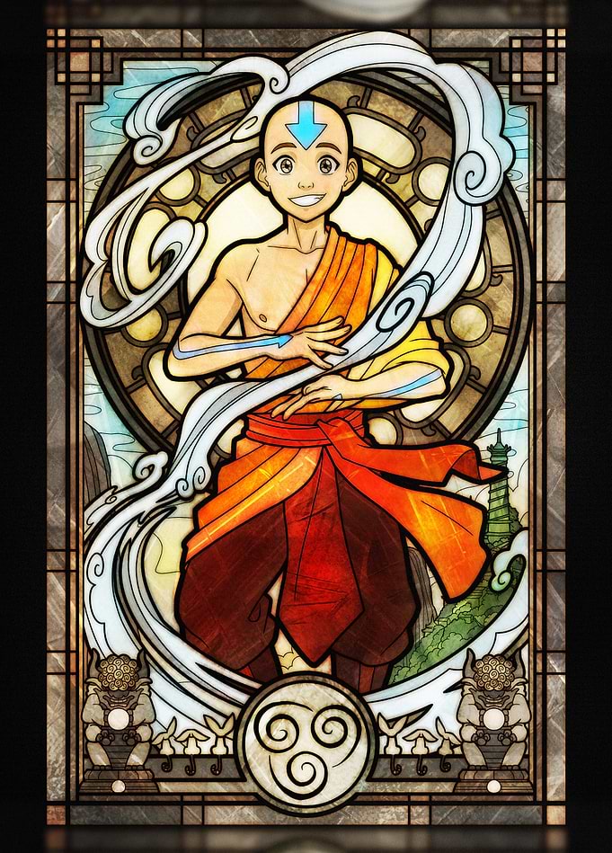 Aang - Stained Glass