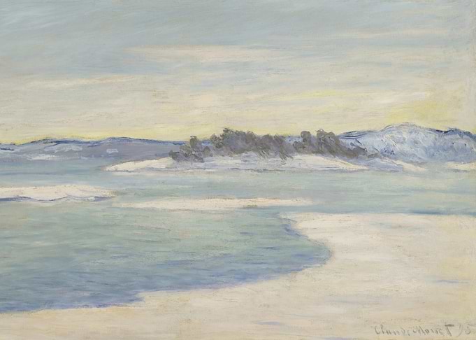'On the Bank of the Fjord near Christiania (1895) by Claude Monet