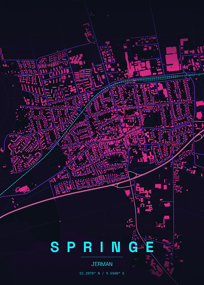 Springe Germany City Map Poster
