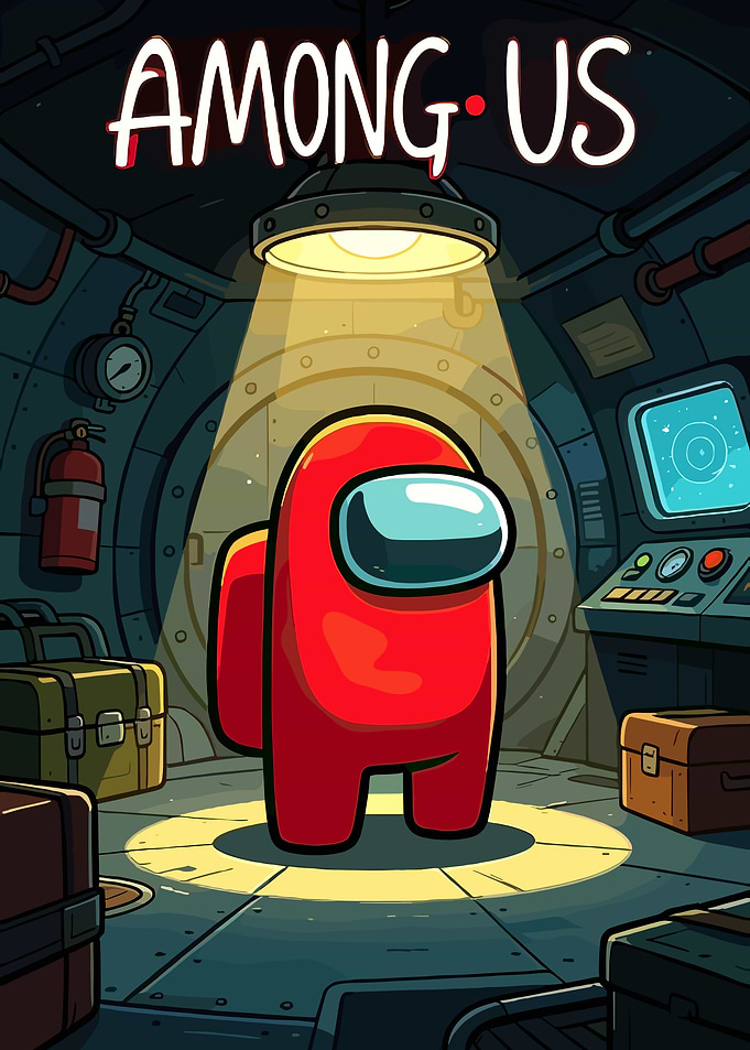 Among Us Red Crewmate Poster