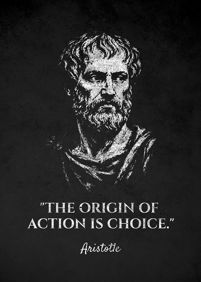 Aristotle Origin Quote Inspirational Poster
