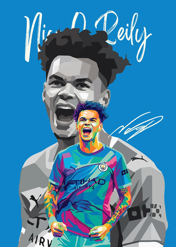 Nico O'Reilly Manchester City Pop Art