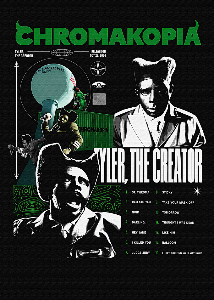Tyler, The Creator Chromakopia Album Poster