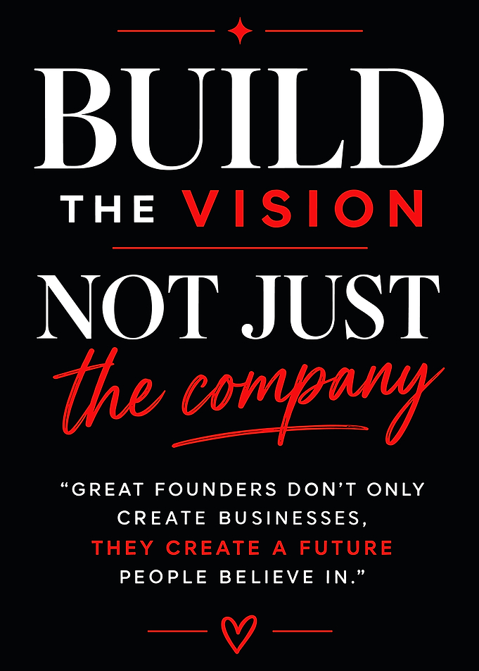 Build The Vision Inspirational Quote Poster