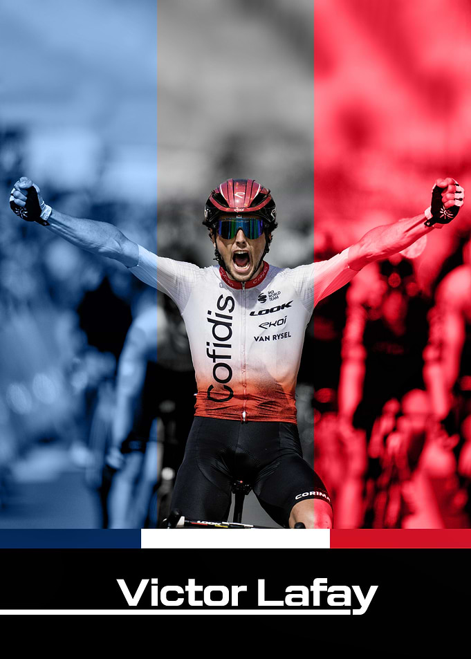 Victor Lafay Cycling Victory Celebration