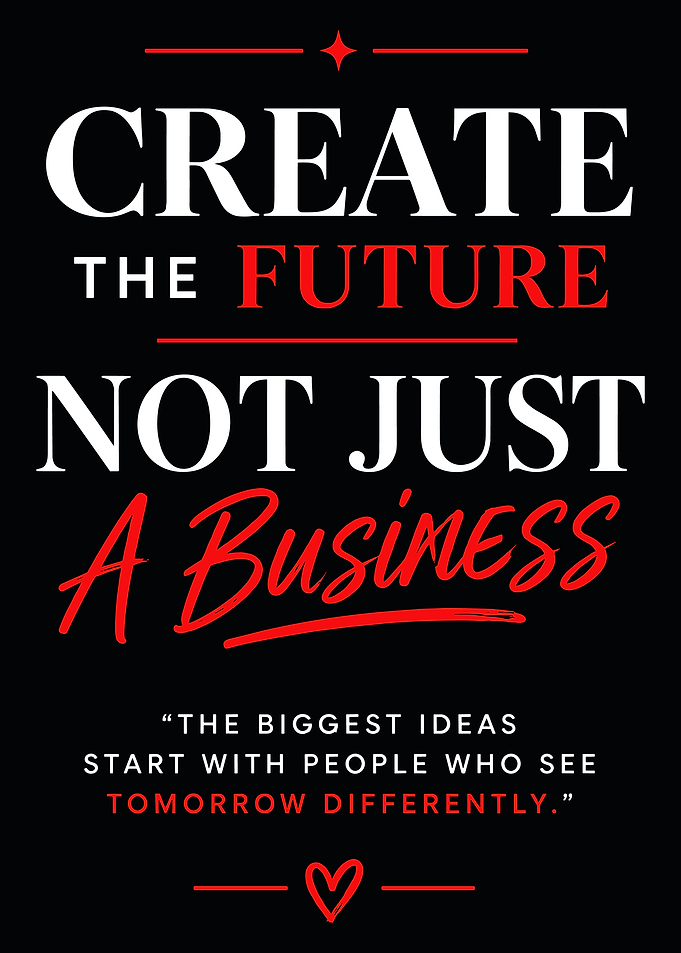 Create the Future Inspirational Quote Poster