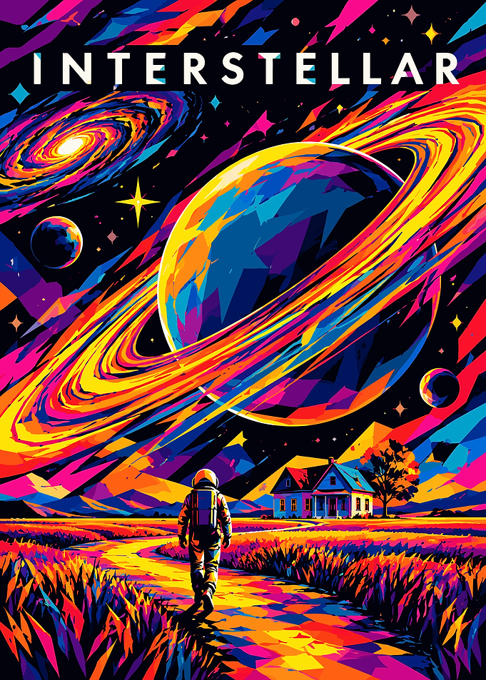 Interstellar Pop Art Space Poster