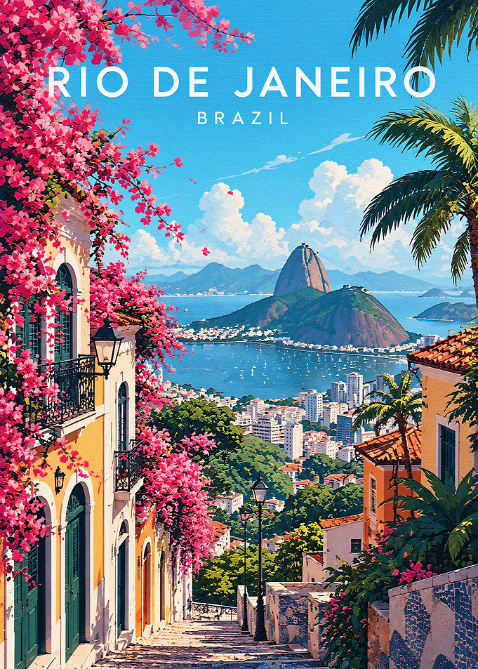 Rio de Janeiro Travel Poster