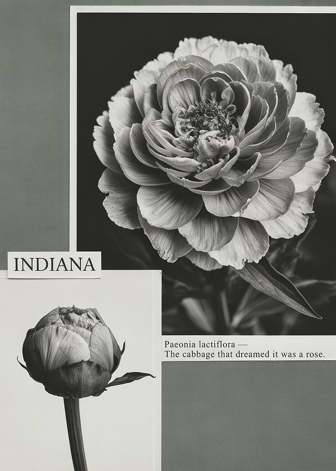Botanical Peony Art Print