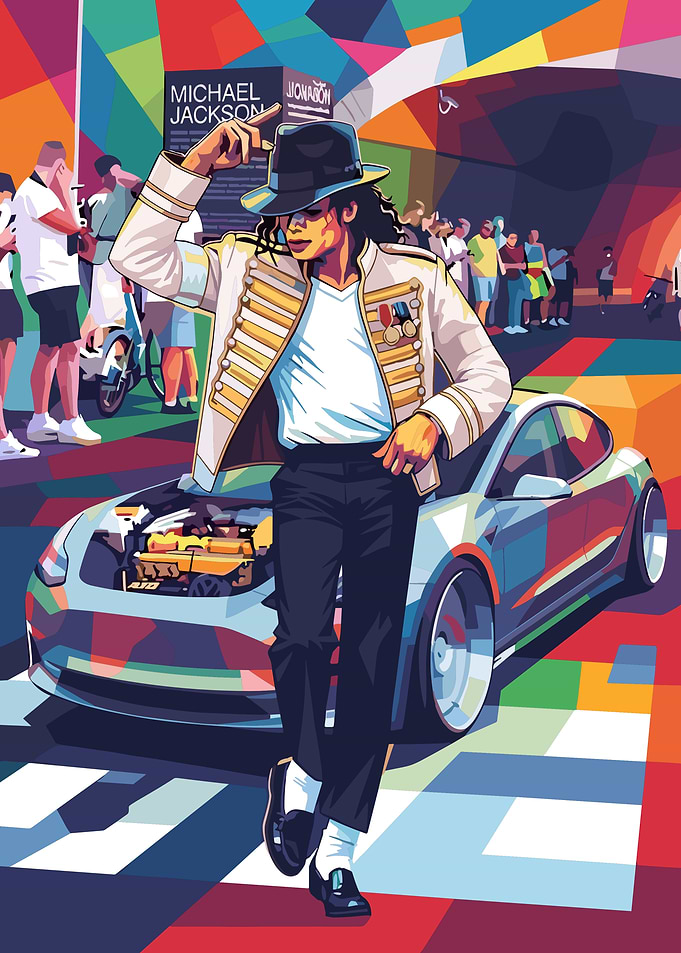 Michael Jackson Pop Art Illustration