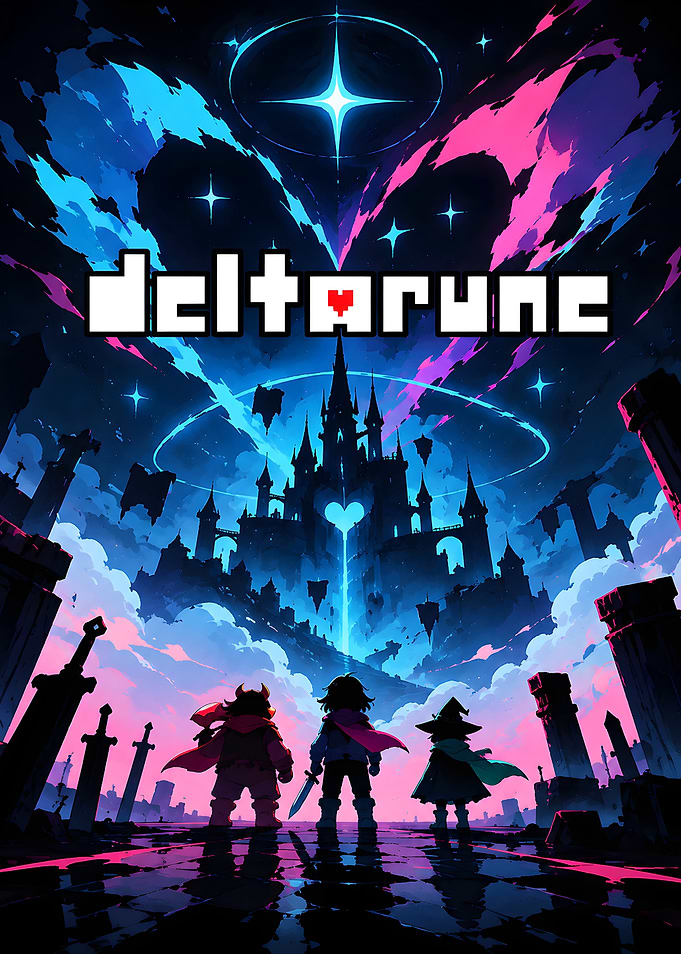 Deltarune Game Poster Art