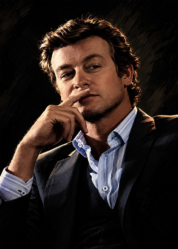 Portrait of Simon Baker as Patrick Jane