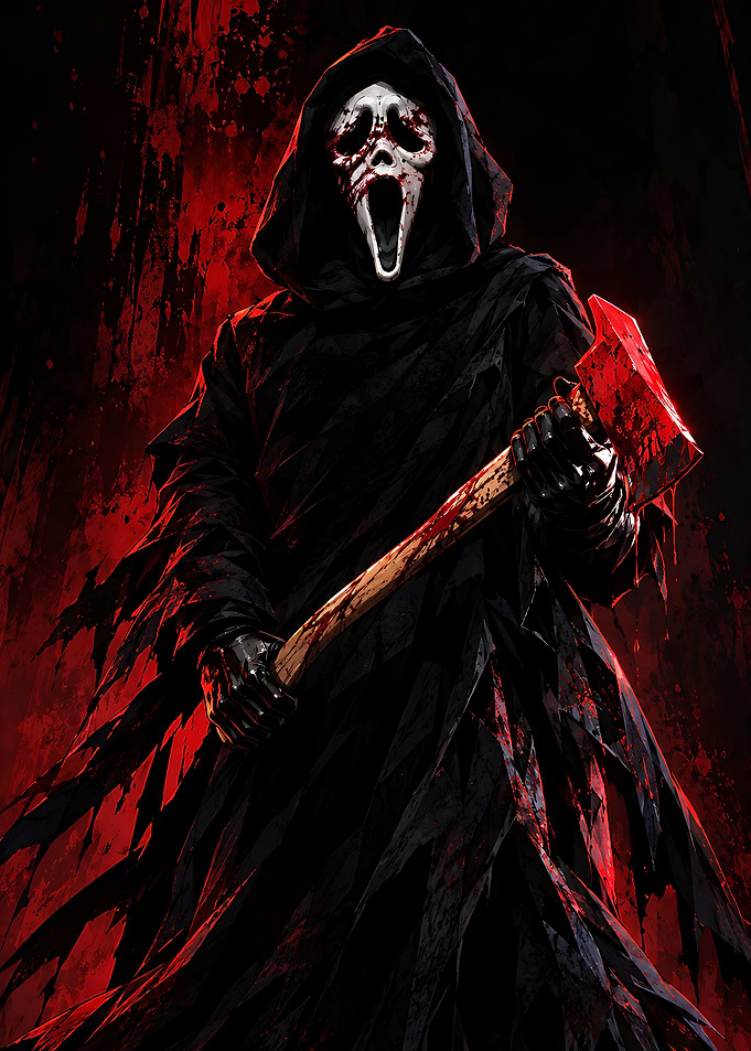 Bloody Ghostface with Axe
