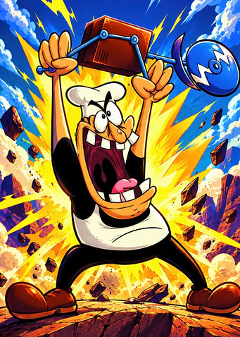 Peppino Spaghetti Pizza Tower Illustration