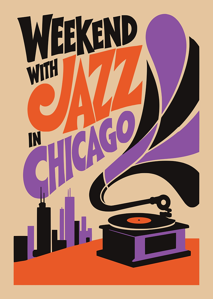 Weekend with Jazz in Chicago Poster