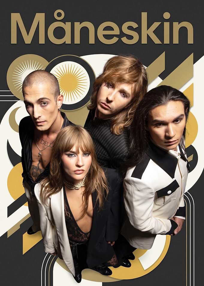 Måneskin Band Portrait Poster